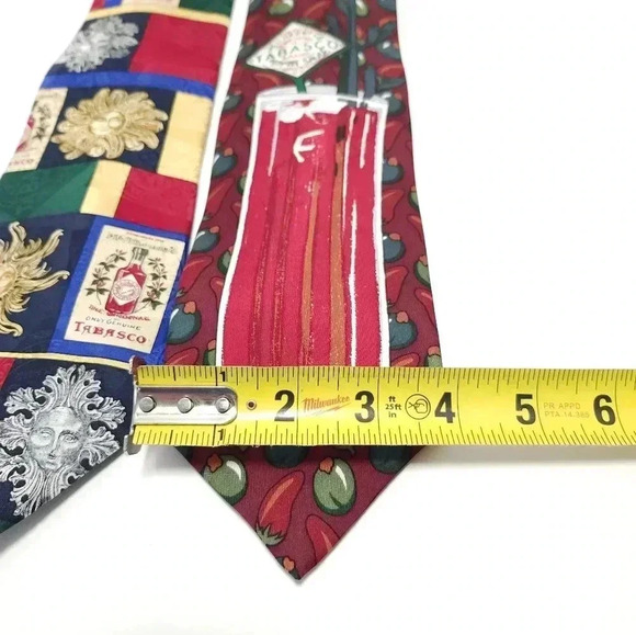 Tabasco Mens Ties Lot Of 2 - Picture 2 of 4